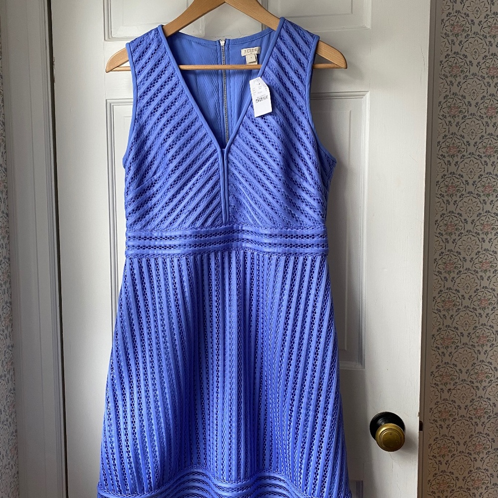 Cornflower blue J Crew V Neck Dress Size 8